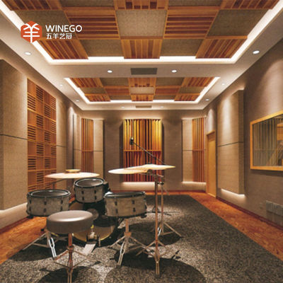 Eco Friendly Wooden QRD Sound Diffuser 100mm Thick For Home Studio