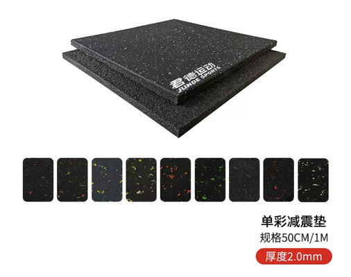 Soundproof Acoustic Rubber Tiles Matting Anti Slip Eco Friendly Material For Indoor
