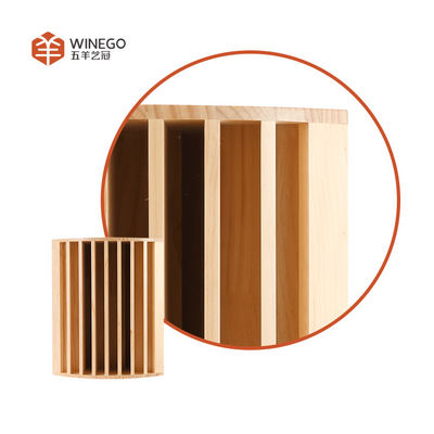 3D Wooden Acoustic QRD Sound Diffuser For Music Studio With Various Burlywood