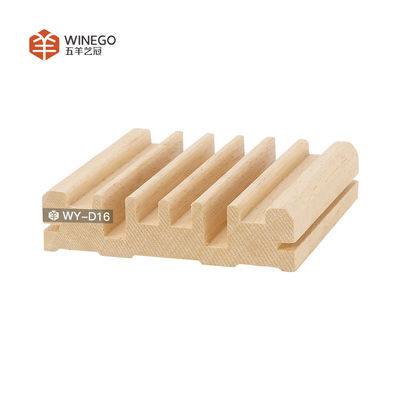 Solid Wood QRD Acoustic Diffuser Panels PU Painting Finish Natural Wood Color