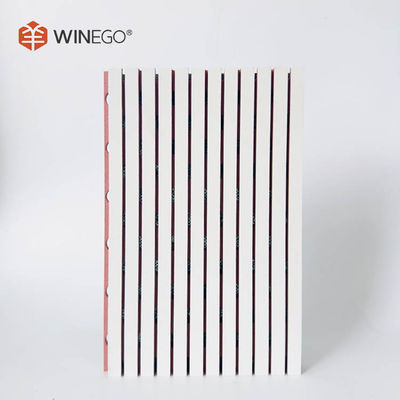 Custom Color Grooved Acoustic Wood Wall Panels 15mm For Aesthetically Spaces