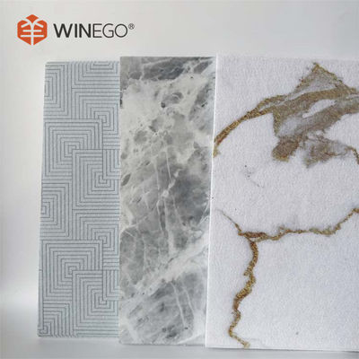 Eco Friendly Recyclable Material PET Acoustic Panels Fabric Finish 9mm 12mm Thick