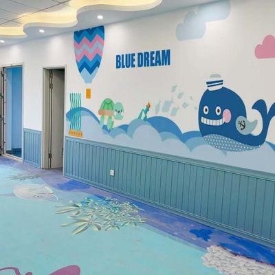 Custom Cartoon Patterns PET Acoustic Panels Eco Friendly For Hospital Paneling