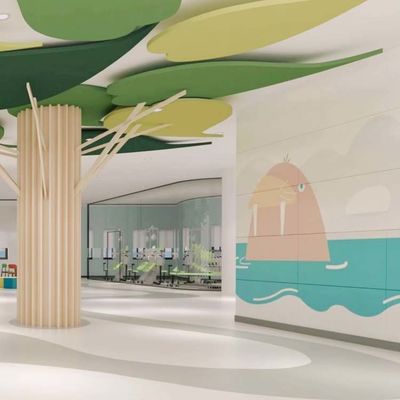 No Formaldehyde PET Decorative Acoustic Panels for Child Hospital Aesthetic Enhance