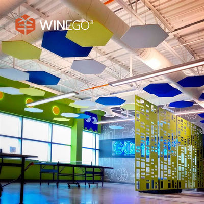 Custom Size Artistic Fabric Acoustic Panels , Soundproof Fabric Wrapped Wall Panels