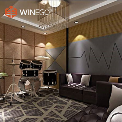 Engraving Wall Polyester Acoustic Panels Lightweight Acoustic Polyester Fiber Sheets