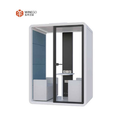 Flexible Space Sound Proof Phone Booth Two Persons Acoustic Pods For Offices