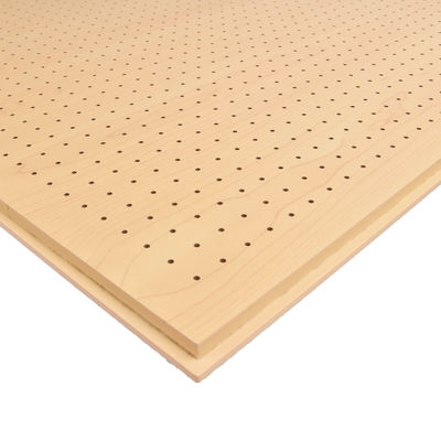 Perforted Suspended Ceiling System Acoustic Soundproofing Panels 600x600mm Wooden