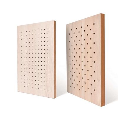 MDF Panels Sound Proof Ceiling Tiles V Perforated Acoustic Ceiling Panels Custom Size
