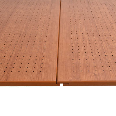 MDF Panels Sound Proof Ceiling Tiles V Perforated Acoustic Ceiling Panels Custom Size