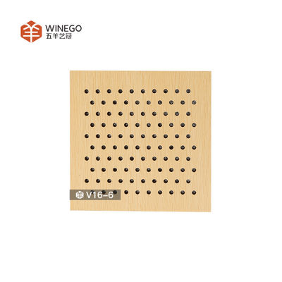 MDF Panels Sound Proof Ceiling Tiles V Perforated Acoustic Ceiling Panels Custom Size