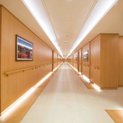 Noble Walnut Flat Laminate Wall Paneling , Sound Proof Panels For Walls