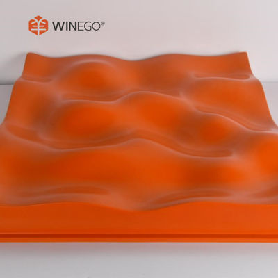 Eco Friendly Wood Acoustic Diffuser Panels , Sound Diffuser Wall Panels 600x600mm