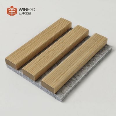 Timeless Wood Slat Acoustic Panels For Harmonious Interiors Three Side Banding