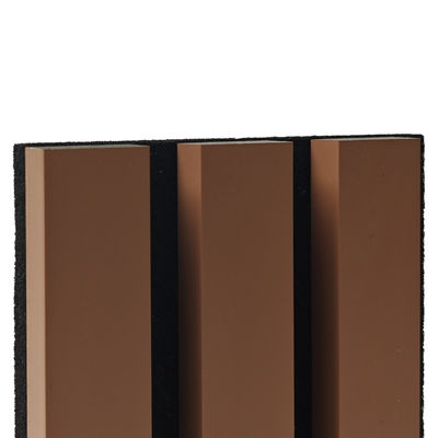 Artistic Wood Slat Acoustic Panels Three-Sided Wrapping  For Modern Homes