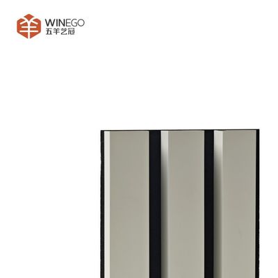Elegant Wood Slat Acoustic Panels With Wood Grain Texture For Living Room