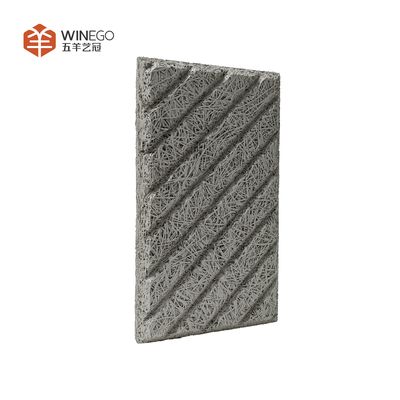 Eco-Friendly Wood Wool Acoustic Panels With Hign NRC For Store And Home Wall