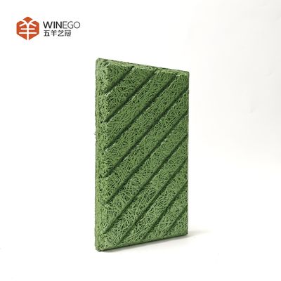 Eco-Friendly Wood Wool Acoustic Panels With Hign NRC For Store And Home Wall