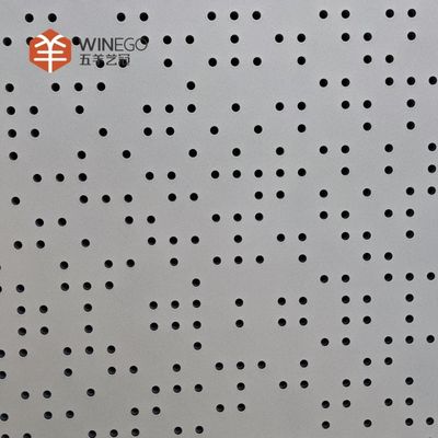 Eco-Friendly And High NRC Aluminum Perforated Acoustic Panel For Rooms