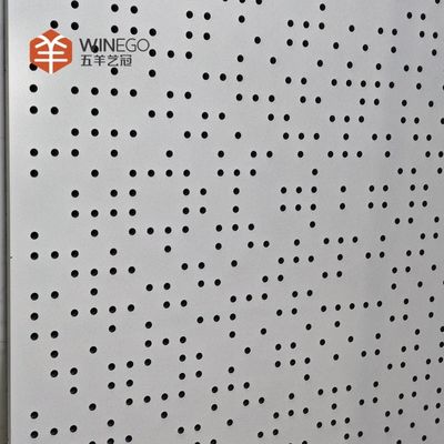Eco-Friendly And High NRC Aluminum Perforated Acoustic Panel For Rooms