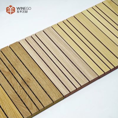 Art Design And Aesthetics Grooved Acoustic Panel For Conference Rooms