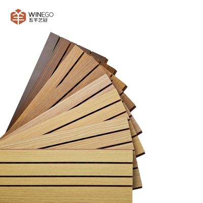 Versatile Colors And Sustainable Grooved Acoustic Panel For Educational Spaces