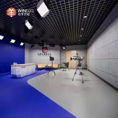 Lightweight And Durable V-Grooved Polyester Acoustic Panel For Wall And Ceilling