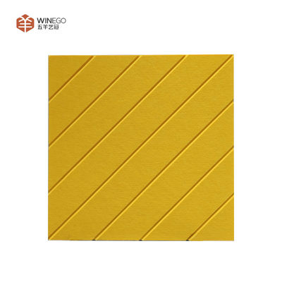 Vibrant Color Options V-Grooved Polyester Acoustic Panel For Conference Halls