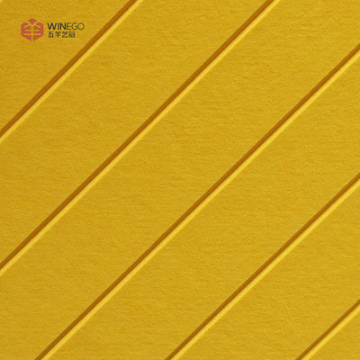 Vibrant Color Options V-Grooved Polyester Acoustic Panel For Conference Halls