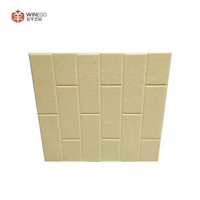 Simple Installation V-Grooved Polyester Acoustic Panel For Cinemas Wall
