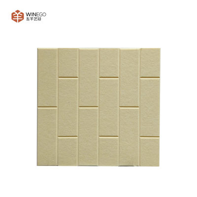 Simple Installation V-Grooved Polyester Acoustic Panel For Cinemas Wall