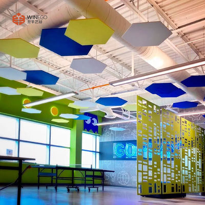 Eco-Friendly Art Fabric Acoustic Panels Versatile For Multipurpose Halls With 0.9 NRC