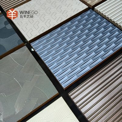 Decorative Embossed Veneer Panels for Interior Wall Cladding 2400mm
