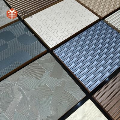 Decorative Embossed Veneer Panels for Interior Wall Cladding 2400mm