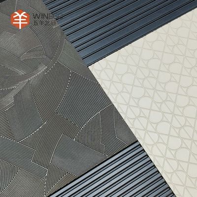 3D Elegant Embossed Veneer Wall Panels for Interior Design 2400mm