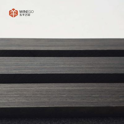 Black Acoustic Wood Slat Panels for Stylish Sound Control in Any Environment