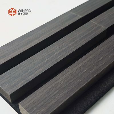 Black Acoustic Wood Slat Panels for Stylish Sound Control in Any Environment