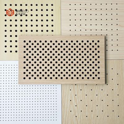 Sustainable MDF Perforated Acoustic Panel with High Sound Insulation Easy-to-Clean