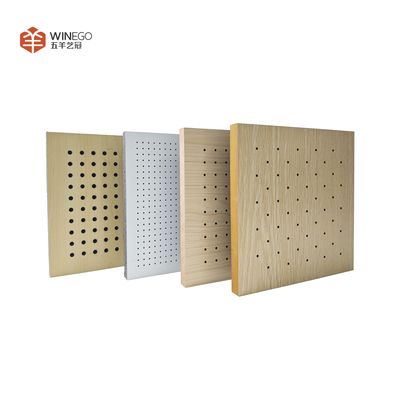 Sustainable MDF Perforated Acoustic Panel with High Sound Insulation for Wall