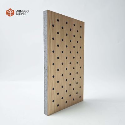 Sustainable MDF Perforated Acoustic Panel with High Sound Insulation for Wall