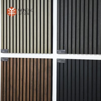 Modern Wood Slat Acoustic Panel with PET Felt Backing for Wall and Ceiling
