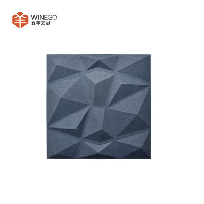 Various Color and Shapes 3D Polyester Acoustic Panels Lightweight For Absorption