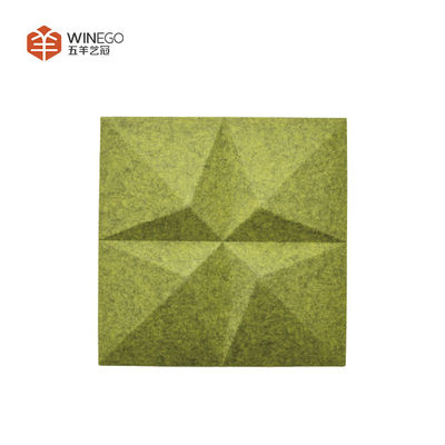 Various Color and Shapes 3D Polyester Acoustic Panels Lightweight For Absorption