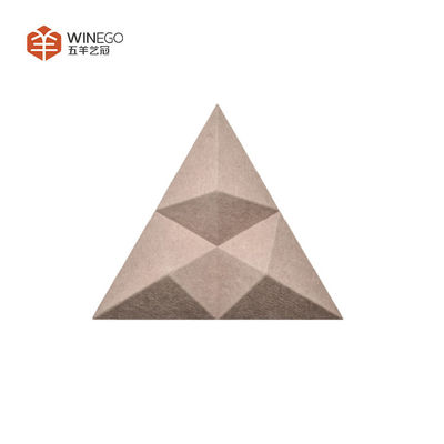 Different Shapes to Choose 3D Polyester Acoustic Panels Lightweight For Home Wall