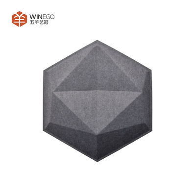 Different Shapes to Choose 3D Polyester Acoustic Panels Lightweight For Home Wall