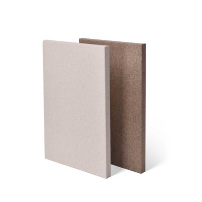 Pas de poussière haute NRC Tissu en fibres douces Panneaux acoustiques décoratifs 25 mm 50 mm Épaisseur