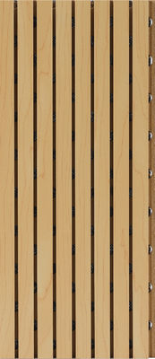Panneaux muraux en bois acoustique à rainures de 15 mm, 18 mm et 21 mm pour la décoration d'absorption sonore