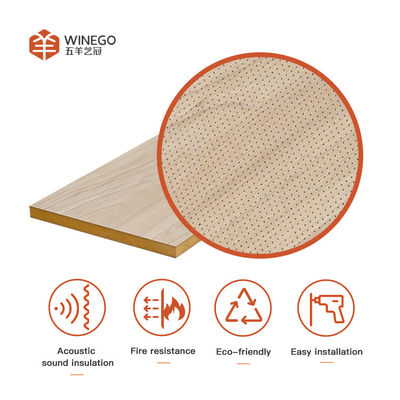 Panneaux de MDF micro-perforés absorbant le son et panneaux muraux décoratifs