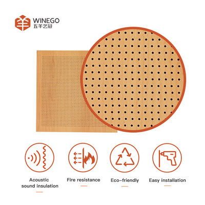 Panneaux muraux pour l'amortissement sonore pour l'intérieur, micro-perforation, certifiés CE FSC