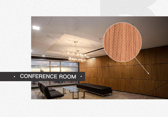 Panneaux acoustiques en bois micro-perforé Décoration intérieure pour plafond et mur